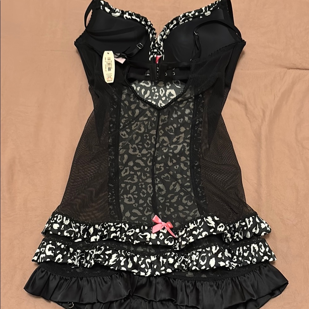 Victoria’s Secret NWT Black and White Leopard Print Bustier - Picture 6 of 7